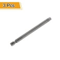 thumbnail image 3 of Uxcell 3pcs TT40 Security Torx Head Screwdriver Bit 4" (100mm) Long 1/4" Hex Shank Magnetic Tamper Proof 6 Point Star Screw Driver, 3 of 7