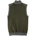 thumbnail image 2 of Tasso Elba Mens Faux Suede Sweater Vest, Grey, Small, 2 of 2