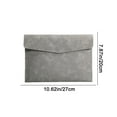 thumbnail image 3 of Leather Leather File Organizer Waterproof Ultra-Thin Pu Leather A4 Envelope Folder Expandable File Organizer Briefcase Organizer, 3 of 6