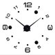 thumbnail image 3 of Reloj de pared moderno de bricolaje Colco 3D DIY Gran Número Decoración Espejo de Cristal Negro, 3 of 8