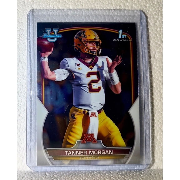 Tanner Morgan 2022 Topps 1st Bowman U Football #11 Card Minnesota