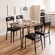 thumbnail image 5 of 4-piece dining mesa set para compact spaces - space-saving moderno design, perfect para apartment kitchens y breakfast nooks, 5 of 7