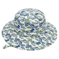 thumbnail image 5 of Sun Hat Toddler Kids Summer Sun Hat Upf 50+ Wide Brim Fisherman Hat for Beach and Outdoor Girls Sun Hat Light Green 0 Months-8 Months, 5 of 5