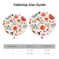 thumbnail image 7 of YFYANG Round Fitted Table Cloth, Waterproof Watercolor Fruit Leaf Doodle Pattern Polyester Table Cover, Indoor Outdoor Decorative Tablecloths with Elastic Edge, 7 of 7
