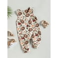 thumbnail image 3 of Cenuakty Baby Boy Girls Summer Jumpsuit Casual Rugby Print Sleeveless Suspender Romper for Newborn Infant, 3 of 9