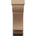 thumbnail image 2 of 8"W x 16"D x 24"H Classic Bryant Rough Cedar Woodgrain TimberThane Corbel, Primed Tan, 2 of 6
