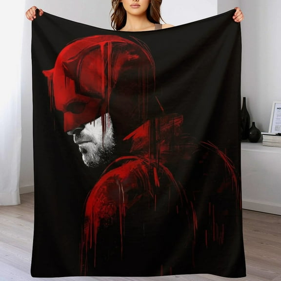 Daredevil Blanket Cute Soft Lightweight Fuzzy Plush Throw Blankets Cozy Flannel Blankets for Sofa Couch Travel Home Bedroom Decor Gifts 30"x40"
