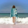thumbnail image 6 of PHYHOO Summer Sea Beach Microfiber Beach Towel, Palm Tree Large Oversized Beach Towel Lightweight Quick Dry Soft Absorbent Bath Towel, Sand Free Towel for Swimming Travel Sports 30x60in, 6 of 8