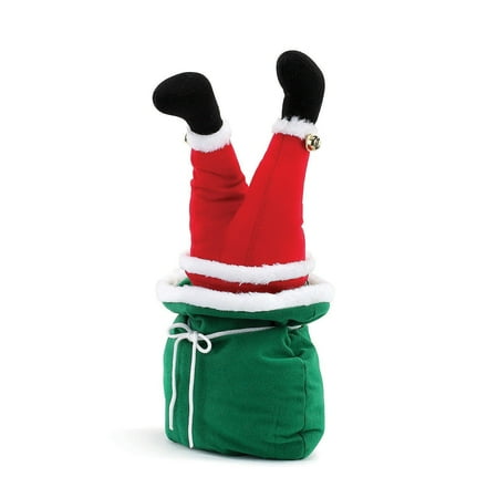 

Fun Express-Santa Tabletop Kicker Home Decor Seasonal Décor 1 Piece - 7 1/2 x 15