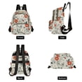 thumbnail image 4 of FORMRS Mini Backpack Purse for Women Travel Daypack Casual Shoulder Bag, Red and White Floral Pattern, 4 of 7