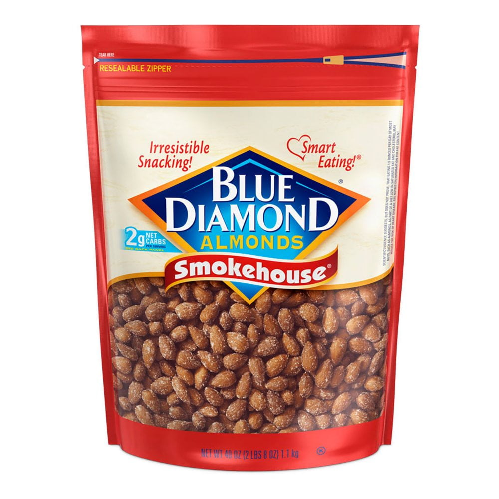 Branded Blue Diamond Smokehouse Almonds (40 Oz.) - Non Gmo - Walmart.com