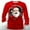 Red, variant on COSFO Men's T-Shirts Christmas Funny Long Sleeve Casual Shirts Collared Party Loose Fit Pullover Graphic Tees