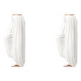 thumbnail image 4 of Qarigey Pantalones de pierna ancha Pantalones de chándal de talla grande para correr Yoga Danza Ropa de playa para niñas Pantalones largos de Type3 NO3, 4 of 4