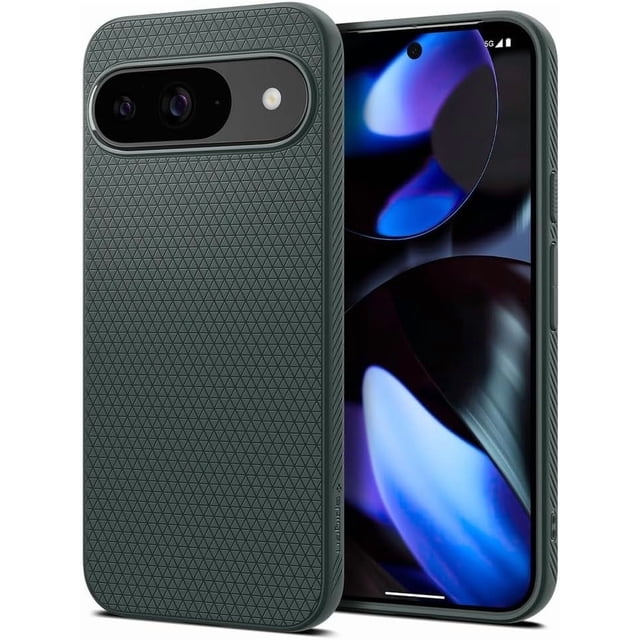 JZWAL-Liquid Air Case for Google Pixel 9 / Pixel 9 Pro, Made for Google, Abyss Green