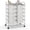 Clear, variant on 10 Drawers Rolling Cart, Classroom Organizers, Storage Cart with Wheels, for Office Home School Supplies Tool Craft Art Paper, Gradient