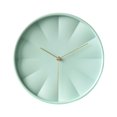 thumbnail image 1 of Reloj de pared nórdico de 12 pulgadas, adorno silencioso, redondo, decorativo, colgante Verde claro, 1 of 9