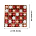thumbnail image 5 of AZXY 36PC Christmas Decorations Indoor for Tree Red Clearance,Holiday Time Wedding Party Decoration,Shatterproof Christmas Ornaments Balls Holiday Time, 5 of 5