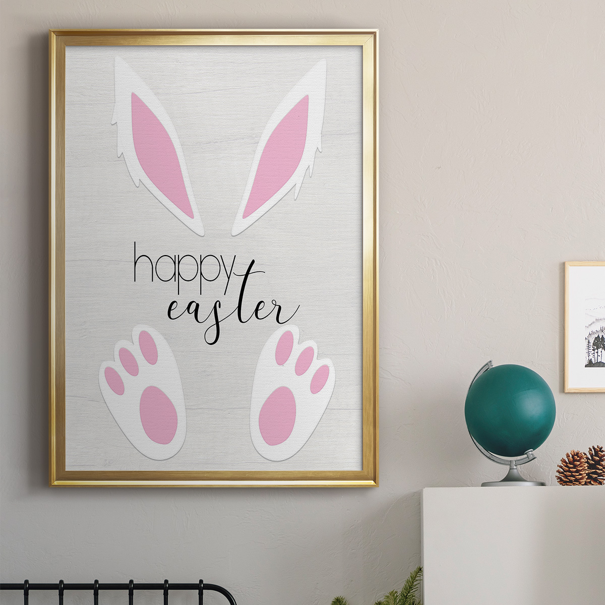 Happy Easter Premium Framed Print - Ready to Hang