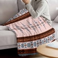 thumbnail image 3 of Farmhouse Boho Blanket Soft Cozy Warm Throw Blanket for Couch, Plush Fuzzy Flannel Fleece Blankets for Sofa, Retro Ethnic Traditional Patterned Bed Blankets Lightweight Gifts for Women, 32"x48", 3 of 9