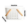 thumbnail image 3 of Cesta de Baño para El Hogar, Cesta de Ducha, Cesta de Almacenamiento Portátil para Artículos de Aseo, Cesta de Almacenamiento para Baño de Dormitorio, 3 of 6