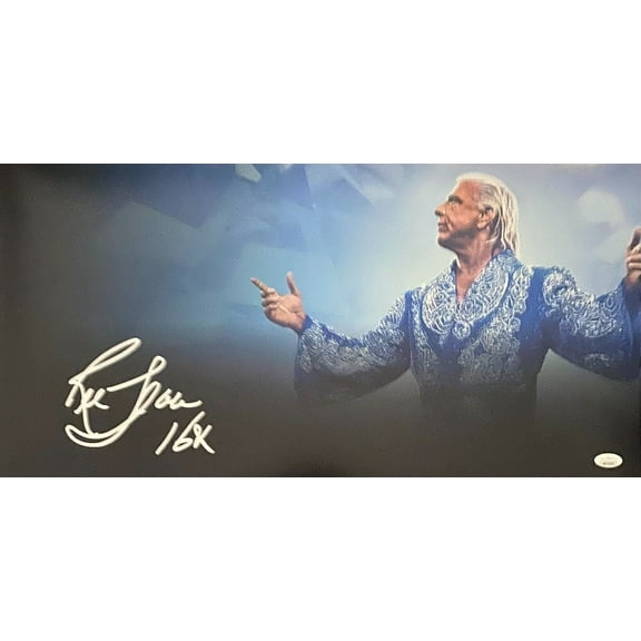 Ric Flair Signed Autographed 12x24 Photo JSA Authenticated