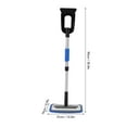 thumbnail image 3 of Extendable Snow Removal Kit with 180° Pivoting Brush Head - Adjustable Ice Scraper & Detachable Snow Shovel for Car, Truck, SUV, Van Windshield Cleaning,Blue, 3 of 7