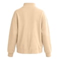 thumbnail image 5 of Nfurl Womens Mock Neck Sweatshirt Oversized Long Sleeve Pullover Tops Loose Fit Casual Trendy Going Out Ladies Sweatshirts Beige,L, 5 of 8
