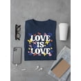 thumbnail image 3 of Love Is Love Lgbtq Pride Tee T-shirt Color Men's, 3 of 4