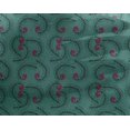 thumbnail image 4 of oneOone Georgette Viscose Fabric Leaves & Swirl Block Printed Fabric 1 Yard 42 Inch Wide, 4 of 4