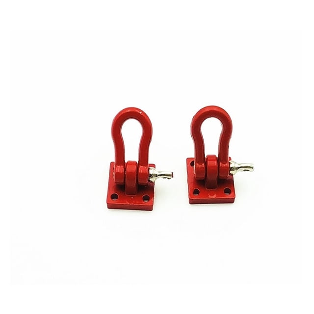 2 Pcs Crochets de Remorquage en Métal pour Remorque de Simulation RC 1/10, Résistance à la Corrosion
