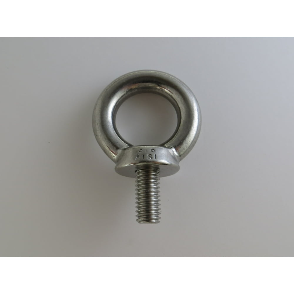 Stainless Steel 316 Lifting Eye Bolt 3/8" UNC Marine Grade Heavy Duty