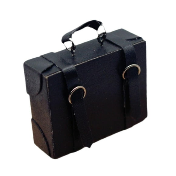 Caja de Equipaje a Escala 1:6 1:12 Hugo Mini Maletín Negro