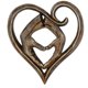 thumbnail image 3 of Escultura de madera en forma de corazón Craft Rustic Craft Casa de campo Decoración de la fiesta de la boda Yarda doméstica Coleccionables Regalos para el hogar Corazón Inevent HA028366-02B, 3 of 7