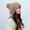 G, variant on Dyfzdhu Cute Pullover Hat With Wool Thickening Hairball Solid Color Knit Ear Protection Black
