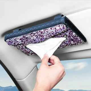 Carstuus Car Tissue Holder, Car Visor Tissue Holder, Perfect Solid Color  Auto Tissue Box, Tissue case Holder for car Black