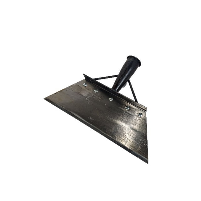 HaoXun All Steel Multi Functional Garden Cleaning Shovel - Flat Head Design with Manganese Steel Blade and Long Handle for Outdoor Weeding, Planting, Ice Removal and Sticker Cleaning in Garden