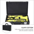 thumbnail image 5 of Straight Type Clarinet Case Clarinet Accessories Black Leather for Storage 1Set, 5 of 5