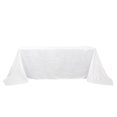 thumbnail image 5 of BalsaCircle 90" x 132" White Accordion Crinkle Taffeta Rectangular Tablecloth Reception, 5 of 8