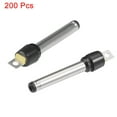 thumbnail image 2 of 200Pcs DC Male Connector 2.0mm x 0.6mm Power Cable Jack Adapter Silver Tone, 2 of 4