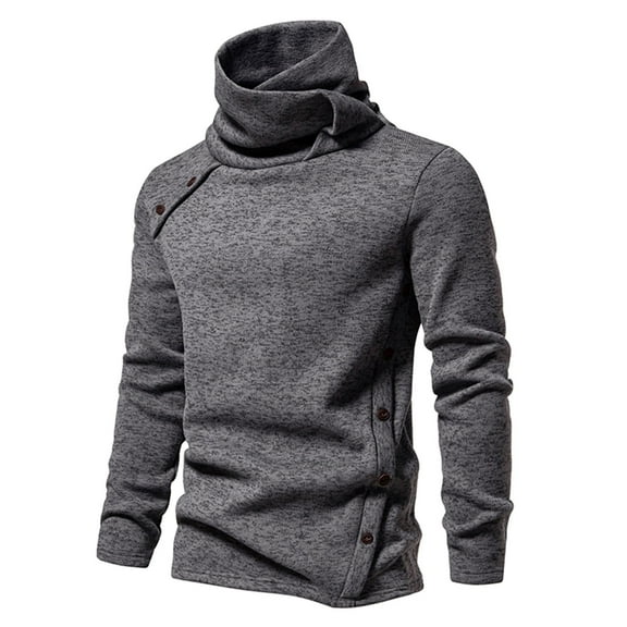 qucoqpe Men's Fashion Turtleneck Pullover Casual Long Sleeve Sweater