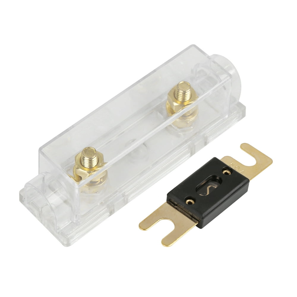 50 Amp ANL Fuse with InLine Holder 0 4 8 10 Gauge for Auto Car Audio Video Stereo