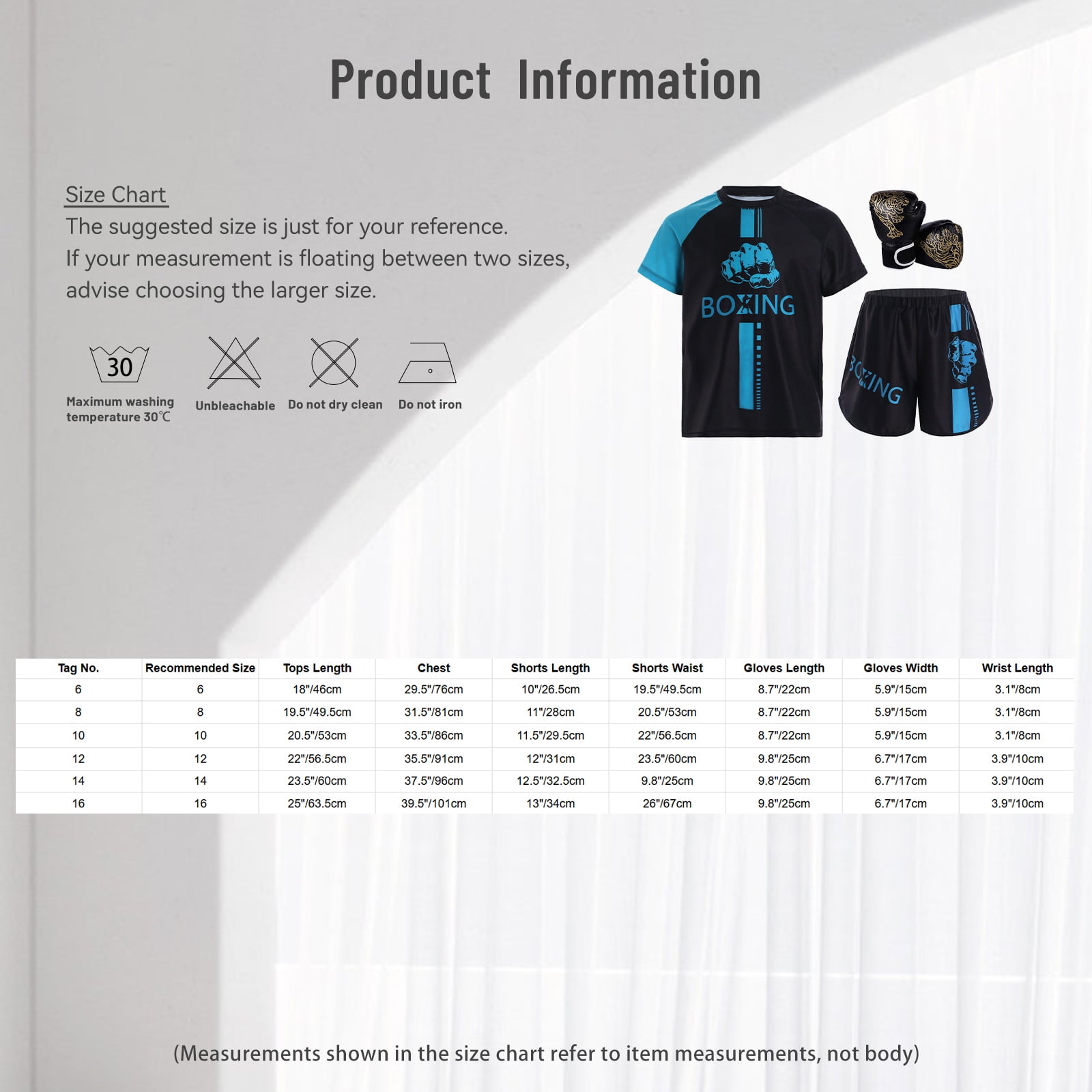 Hansber Kids Boxing Outfit Kick Boxing Uniform Athletic T-Shirt Top with Muay Thai Shorts Trunks Boxing Gloves Set Purple&Black 6