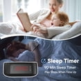 thumbnail image 4 of Reproductor de CD Portátil con Bluetooth y Altavoces Duales Integrados Radio FM Pantalla LED Soporte USB AUX y Batería Recargable para Hogar y Oficina, 4 of 5
