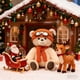 thumbnail image 4 of Juguetes y pasatiempos, juguetes, peluches, oso de peluche clásico marrón con capucha y peluche coleccionable para regalo de Navidad, oso de peluche artesanal., 4 of 8