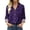 Purple, variant on Women's Satin Long Sleeve Shirt Women's Retro Flower Casual Printed Shirt Shirts for Women