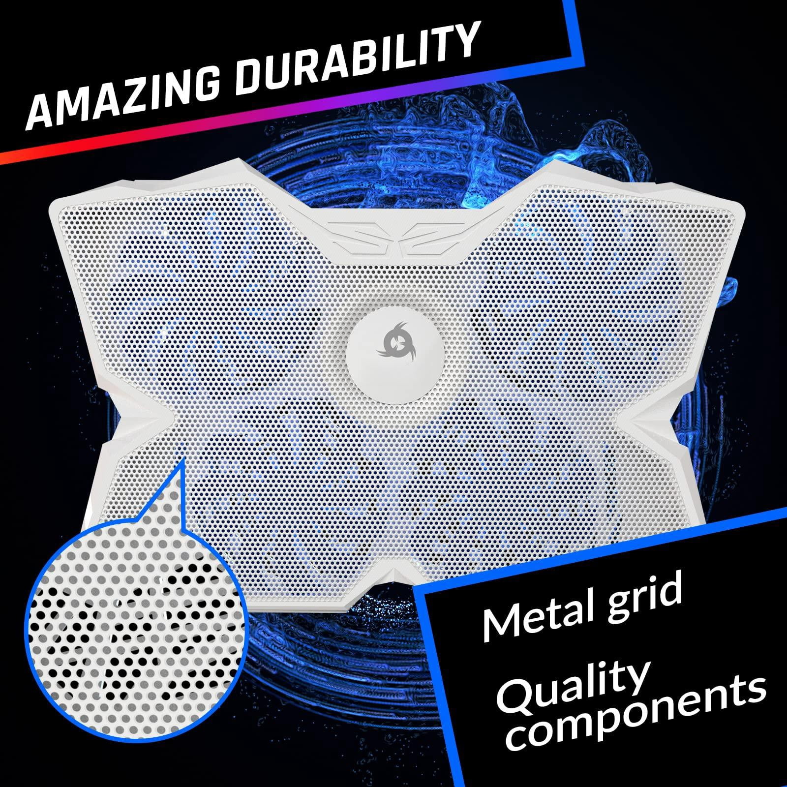 Wind Laptop Pad - More Than 500 000 Units Sold The Rapid Action Fan Stand With 4 Fans At 1200 Rpm Usb Ps5 Ps4 Full White