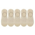 thumbnail image 3 of Non Silicone Grip Socks for Men Women Low Cut Invisible No Show Boat Socks 5 Pairs Cotton Blend Comfort Athletic Casual Comfortable Fit, 3 of 4