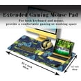 thumbnail image 3 of Gaming Mousepad Large Gaming Pad, Pc Mouse Pad Big Mouse Pads, Desk Pad Mat Non-Slip Rubber Base Waterproof with Stitched Edges, 35.4 X 15.7 inch for Work/Game/Office/Home Sports Motocross, 3 of 6