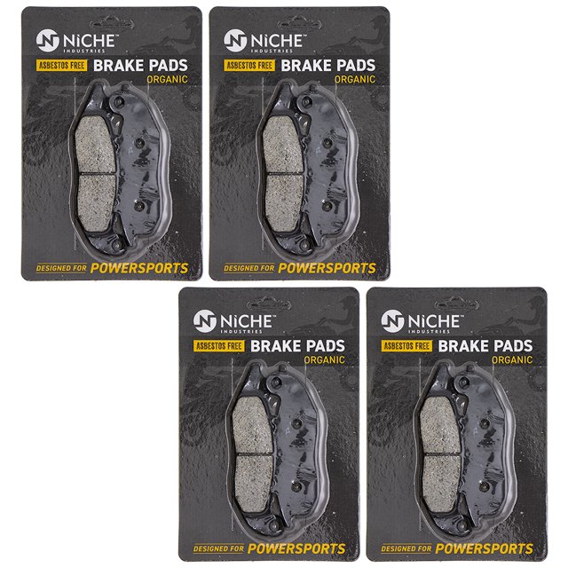 Niche Front Brake Pad Set for Honda CRF250L Organic Motorcycle 4 Pack 519-KPA2585D