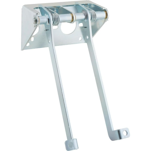 Speedway Motors Universal Firewall Mount Clutch and Brake Pedal Assembly, Laser-Cut 1/4-Inch Steel with Bronze Bushings, Fits Manual Brake and Clutch Master Cylinders, Zinc Finish